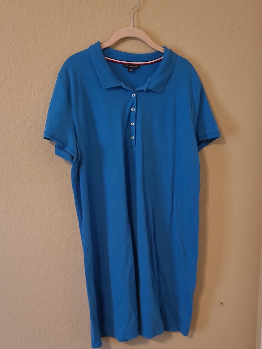 Tommy Hilfiger Bright Blue Polo Midi Dress